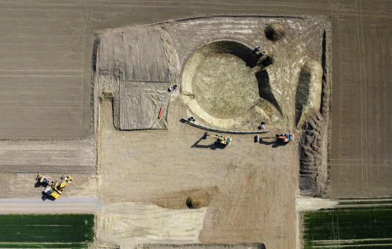 Construction of wind farm Himmighofen-Kasdorf