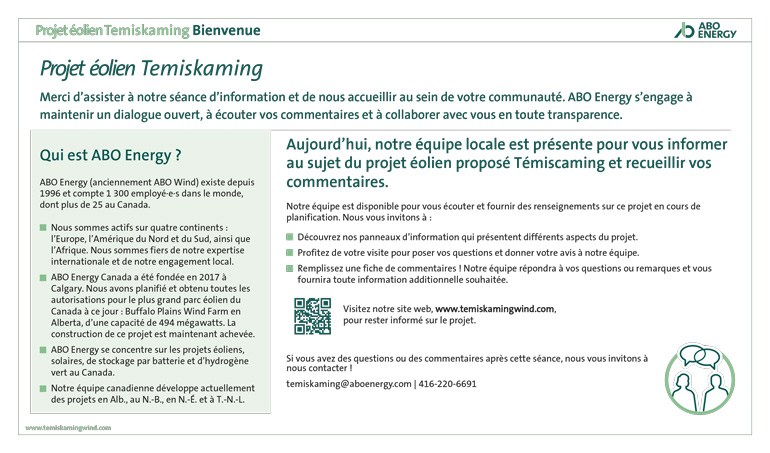 Projet éolien Temiskaming