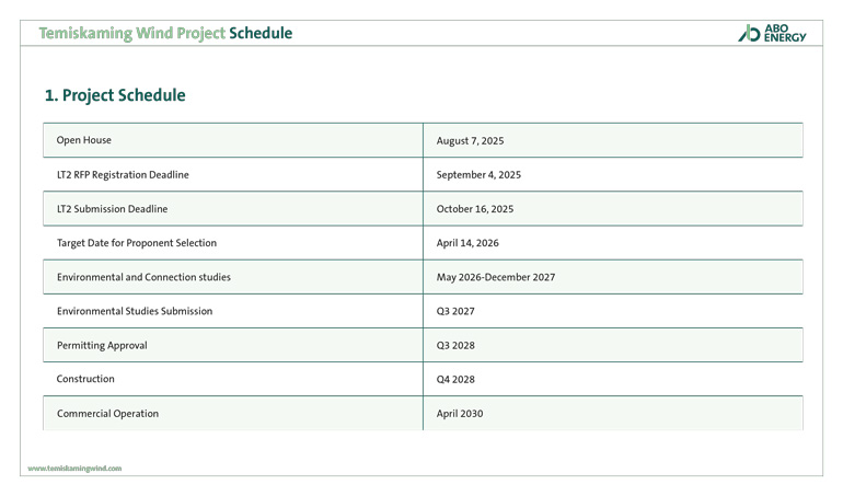 Project Schedule