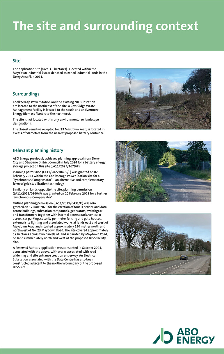 The site and surrounding context