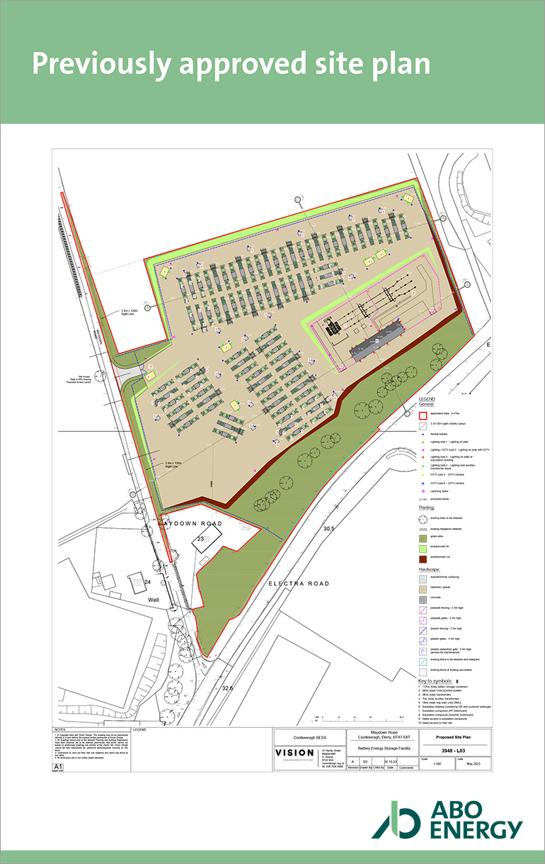 Previously approved site plan