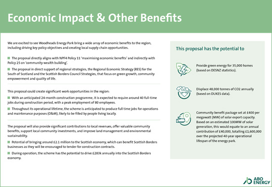 The planning process | Economic impact &amp; other benefits