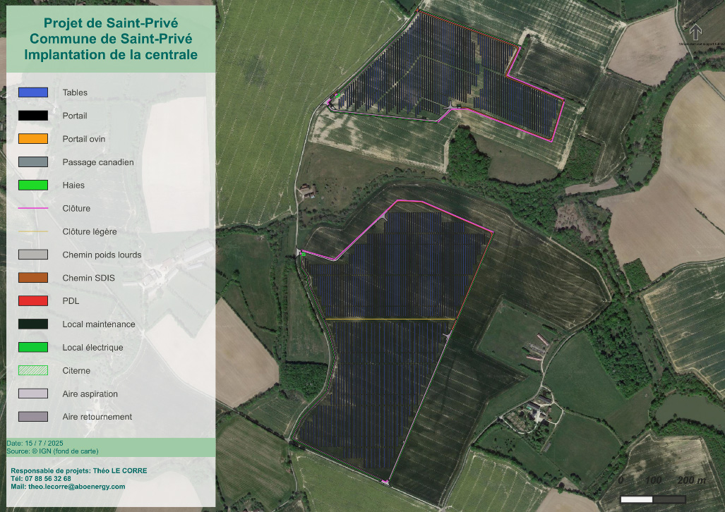 Projet photovoltaïque de Saint-Privé