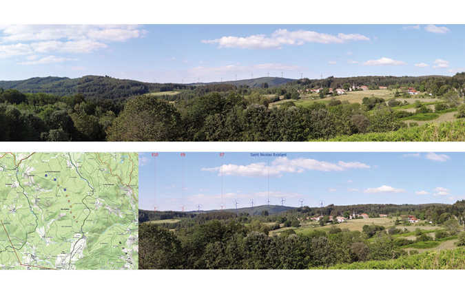 Carrefour nord de Saint Nicolas des Biefs