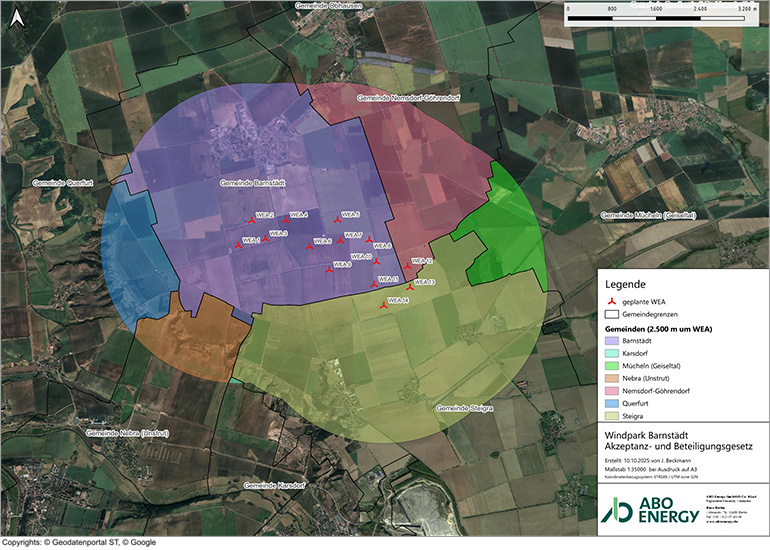 Kommunalabgabe Windpark Barnstädt
