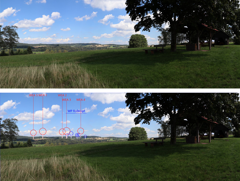 Windpark Flörsbachtal Visualisierung