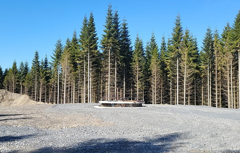 Windkraftstandort Remblinghausen Süd Baustelle