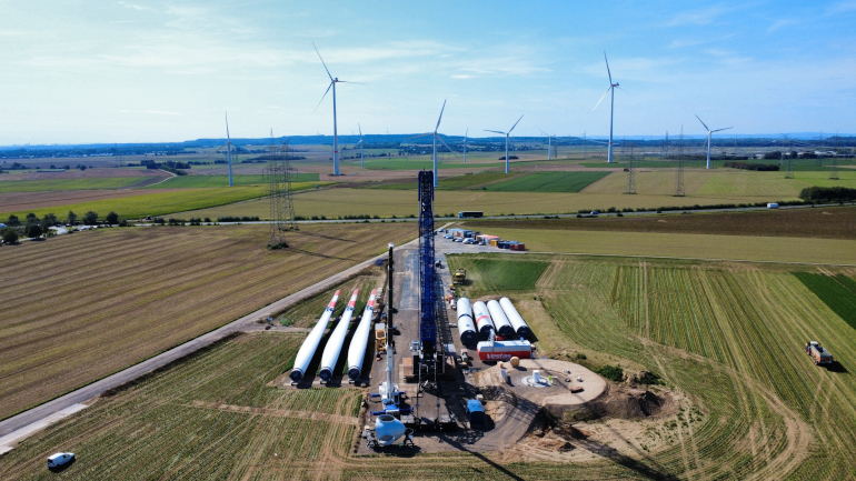 Errichtung Windkraftanlage