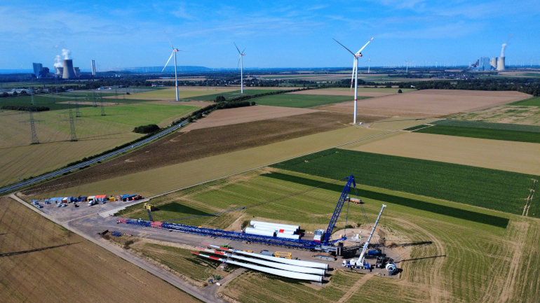 Errichtung Windkraftanlage