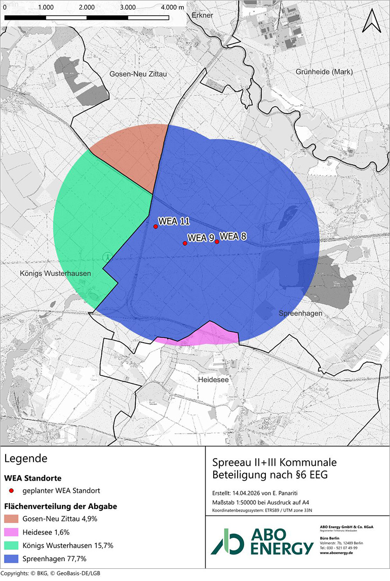 Erweiterung Windpark Spreeau 