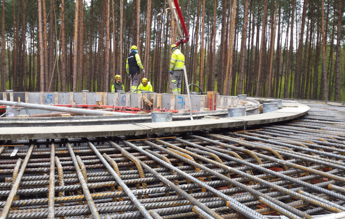Betonierung Fundament