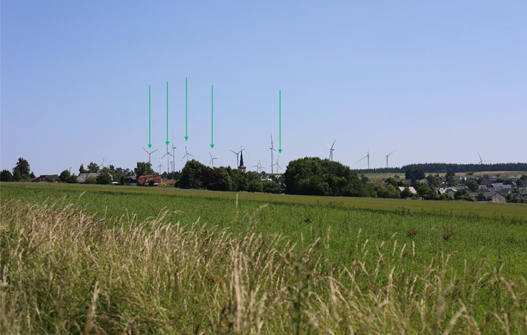 Traumschleife Arten Reich nordwestlich von Heidenburg Blick nach Südosten