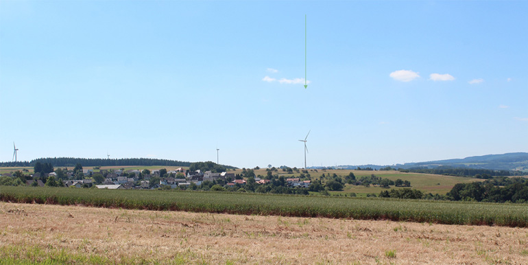 Wanderweg nordwestlich von Heidenburg