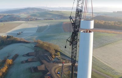 Der Weg zum Windpark